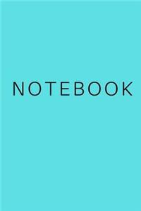 Notebook - Tiffany Blue Cover: (6 X 9) Primary Writing Journal, 100 Pages, Smooth Matte Cover