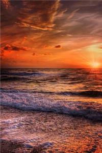 Beautiful Red Sunset in Denmark Journal