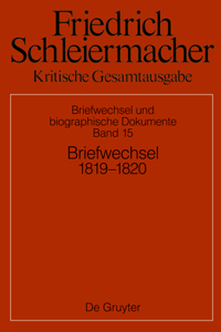 Briefwechsel 1819–1820