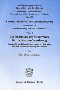 Die Bedeutung Des Steuerrechts Fur Die Konzernfinanzierung