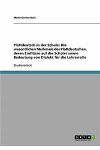 Plattdeutsch in der Schule