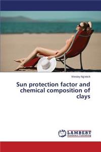Sun protection factor and chemical composition of clays