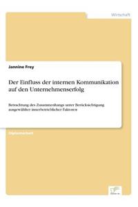 Der Einfluss Der Internen Kommunikation Auf Den Unternehmenserfolg
