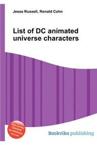 List of DC Animated Universe Characters