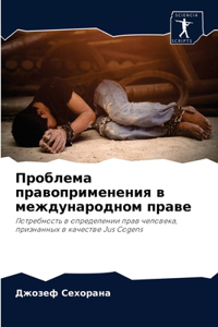 Проблема правоприменения в международн