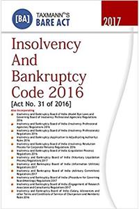 Insolvency and Bankruptcy Code 2016 [Act No. 31 of 2016] (Bare Act)