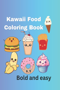 Kawaii food coloring book