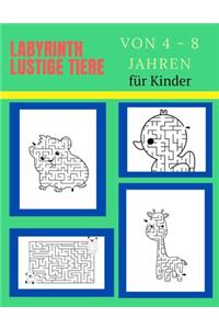 Labyrinth lustige Tiere von 4 - 8 Jahren für Kinder