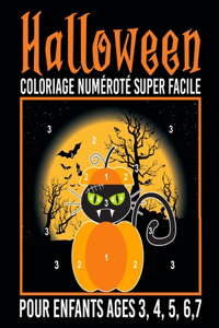 Halloween coloriage numéroté super facile