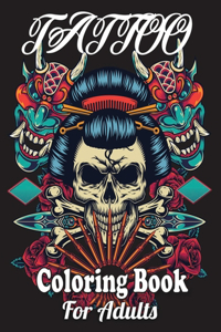 Tattoo Coloring Book For Adults