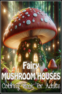 Mushroom Fairy Houses Coloring Book For Adults