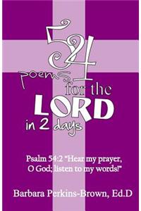 54 Poems for the Lord in 2 Days