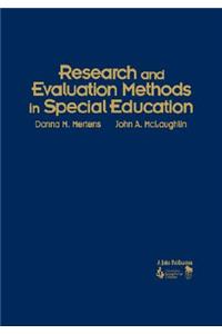 Research and Evaluation Methods in Special Education