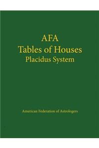 Afa Tables of Houses: Placidus System