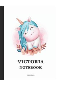Victoria Wide Ruled Notebook