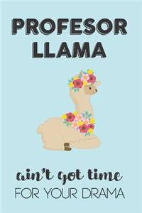 Profesor Llama Aint Got Time For Your Drama