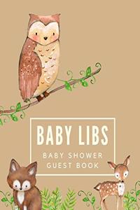 Baby Libs Baby Shower Guest Book