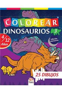 Colorear dinosaurios 3 - Edición nocturna