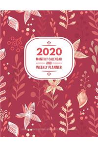 2020 Monthly Calendar And Weekly Planner