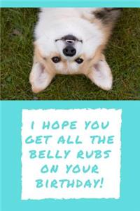 I Hope You Get All The Belly Rubs On Your Birthday