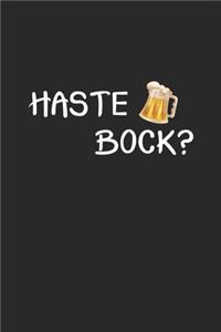 Haste Bock ?: Tagebuch, Notizbuch, Notizheft - Geschenk-Idee für Bier-Trinker & JGA - Blanko - A5 - 120 Seiten