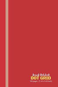 Amiesk Notebook - Dot Grid Notebook - 140 pages (7.44 x 9.69 inch)