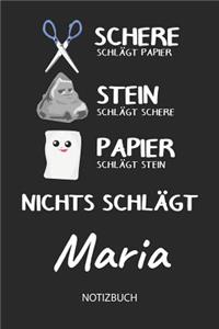 Nichts schlägt - Maria - Notizbuch