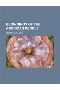 Beginnings of the American People