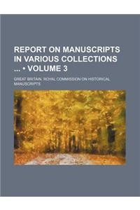 Report on Manuscripts in Various Collections (Volume 3)