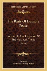 Basis of Durable Peace