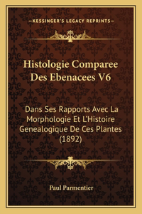 Histologie Comparee Des Ebenacees V6