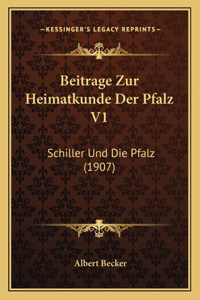 Beitrage Zur Heimatkunde Der Pfalz V1