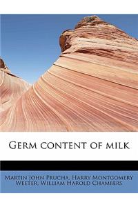 Germ Content of Milk