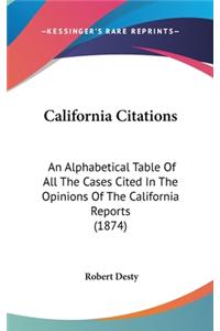 California Citations