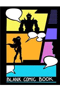 Blank Comic Book;Create Your Own Comic Book;Kids Comic Drawing Book