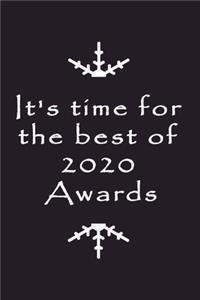 It's Time For The Best Of 2020 Awards Notebook