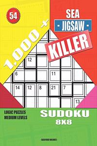 1,000 + Sea jigsaw killer sudoku 8x8