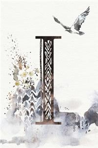 Monthly Planner with Monogram Letter I