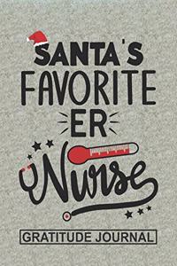 Santa's Favorite ER Nurse - Gratitude Journal