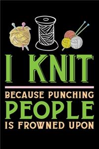 I Knit Because Punching People Is Frowned Upon