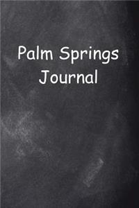 Palm Springs Journal Chalkboard Design