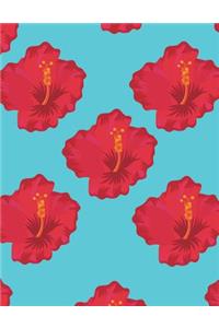 Hibiscus Notebook - College Ruled