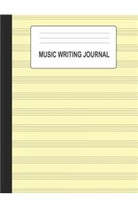 Music Writing Journal