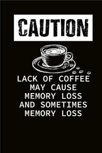 Caution Lack of Coffee May Cause Memory Loss and Sometimes Memory Loss