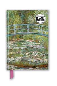 Claude Monet: Bridge over a Pond of Water Lilies (Foiled Blank Journal)