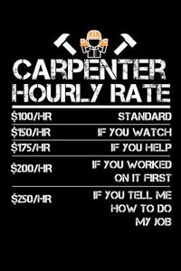 Carpenter Hourly Rate Journal