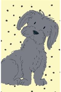 Journal Notebook For Dog Lovers Black Maltese Terrier
