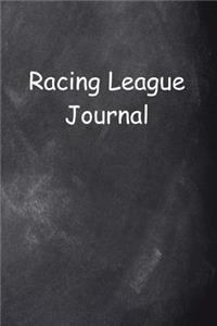 Racing League Journal Chalkboard Design