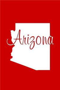 Arizona - Red Lined Notebook with Margins