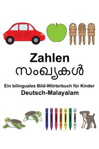 Deutsch-Malayalam Zahlen Ein bilinguales Bild-Wörterbuch für Kinder